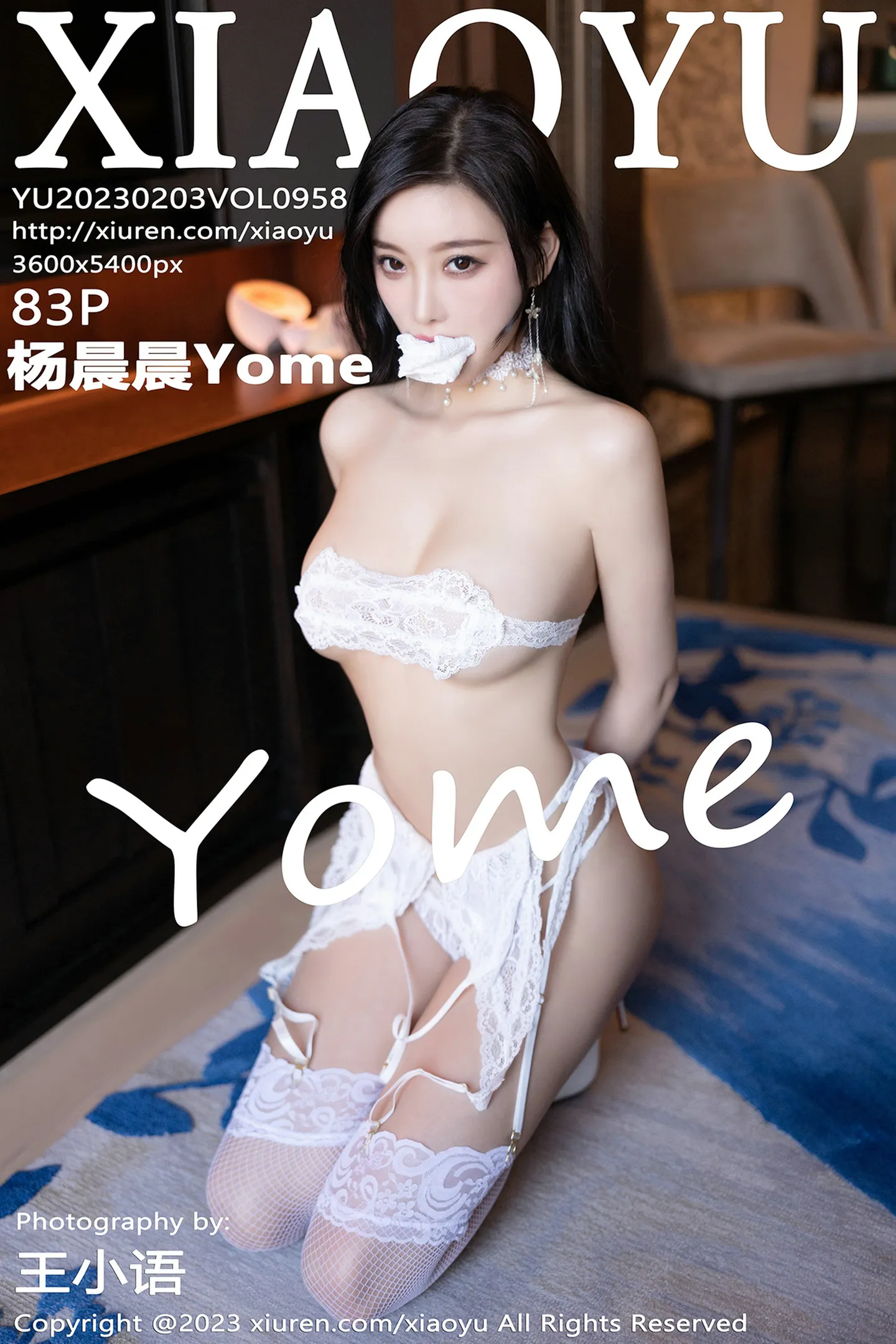 [XiaoYu画语界]Vol.958_女神杨晨晨Yome性感白色蕾丝情趣服饰秀完美绝伦身材诱惑写真83P-秀人网 - XiuRen.Pro
